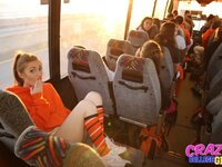 Crazy College GFs - Cutie On The Bus - 03/27/2014